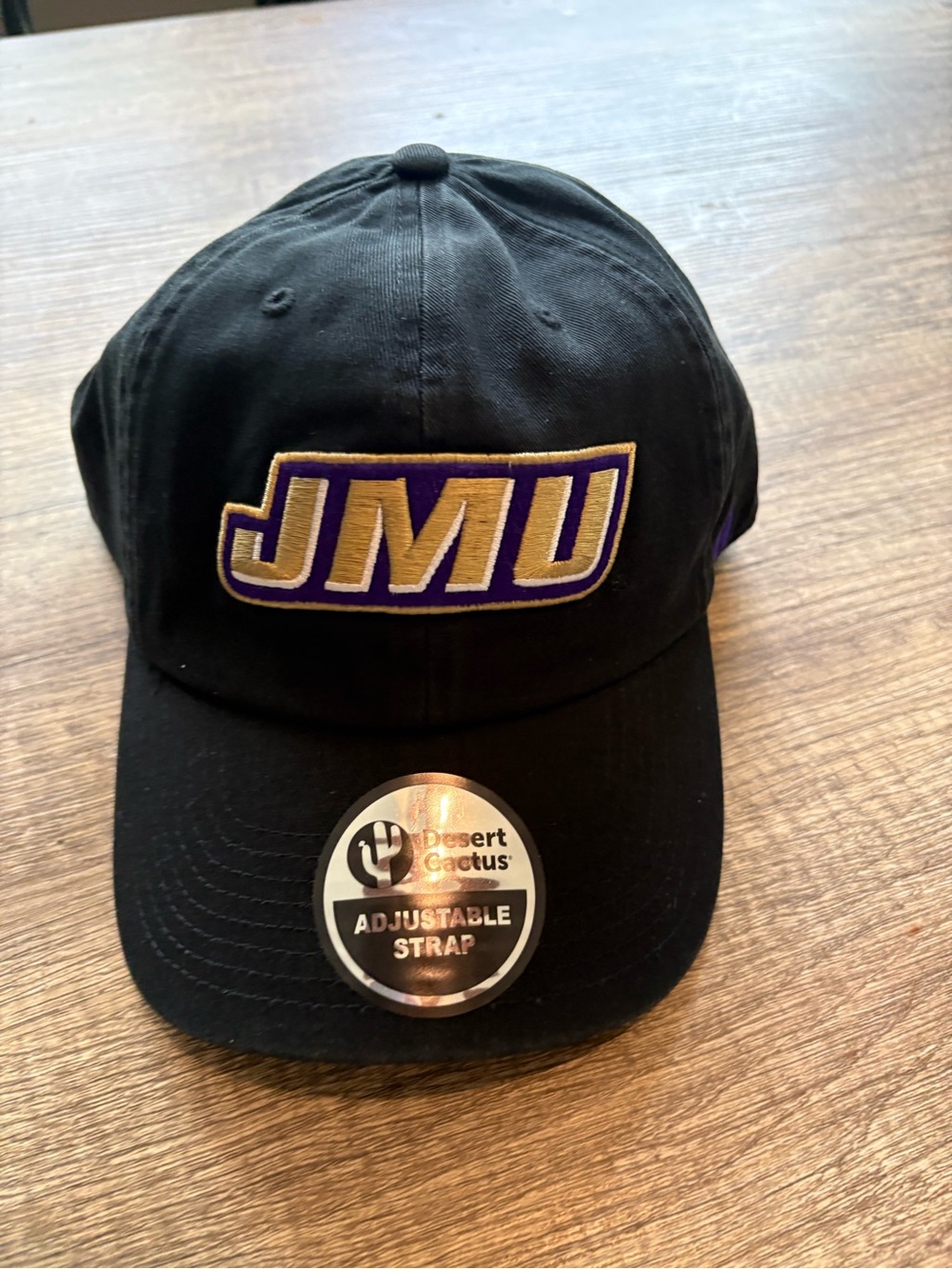 Black JMU Adjustable Baseball Cap